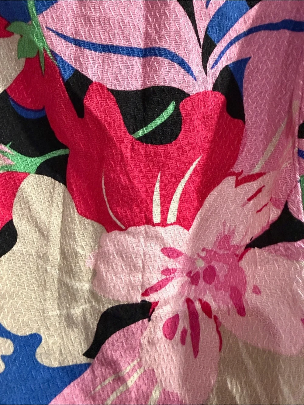 Nine West Multicolor Floral Off-Shoulder Top (Pink, Blue, Green, Black, White)